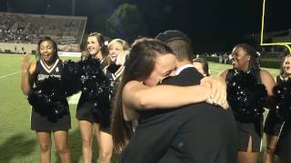 Wofford Cheerleader Gets The Surprise Of Her Life [upl. by Pool288]