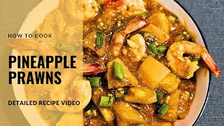 Pineapple Prawns Prawn starter prawn recipe Chinese prawn pineapple starter pineapple recipes [upl. by Annahael]