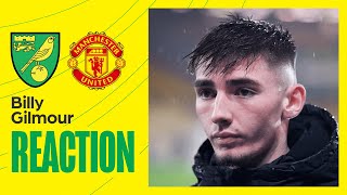 Norwich City 01 Manchester United  Billy Gilmour Reaction [upl. by Ellinger791]