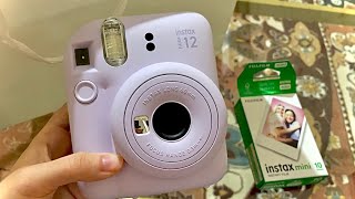 Unboxing Fujifilm Instax Mini 12 📸  Instax Mini 12 Setup 💜 [upl. by Arualana]