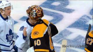 Patrice Bergeron Game 7 OT goal  Handshake  May 13 2013 [upl. by Nirtak225]