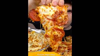 Dominos Pizza my FAVORITE menu items  Wingstop Ranch asmr mukbang dominos [upl. by Elgna]