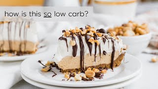 THIS KETO PEANUT BUTTER PIE WILL FOOL YOUR FRIENDS No Bake Keto Recipe [upl. by Nrublim]