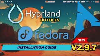 Install Hyprland on FEDORA and ARCH Linux with the ML4W Dotfiles 297 Fully equipped Hyprland DE [upl. by Elfreda]