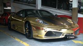 Gold Ferrari 430 Scuderia [upl. by Ruford]