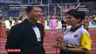 Upacara Pembukaan SUKMA Sarawak 2016 23072016 [upl. by Adleme895]