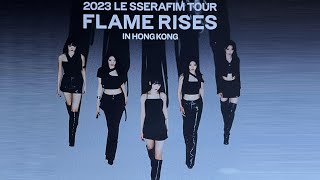 20230930 LE SSERAFIM TOUR quotFLAME RISESquot IN HONG KONG 13  UNFORGIVEN [upl. by Yenhoj]