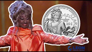 León Medical Centers distribuyó moneda de 25 centavos de dólar con la imagen de Celia Cruz [upl. by Anrahs]