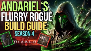 Poison Melee is Back Andariels Flurry Rogue Build Guide  Season 4 Diablo 4 [upl. by Amado]