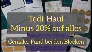 Tedi Haul  Minus 20  auf alles  Genialer Fund bei den Blöcken  Studio Light quotlässt grüßenquot [upl. by Johen]