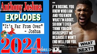 Anthony Joshua Mental Collapse Is He The Next Prichard Colon  Canelo Protection Committee [upl. by Kcireddor]