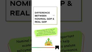 Nominal GDP vs Real GDP gdp economicgrowth shortvideo youtubeshorts [upl. by Nerral]