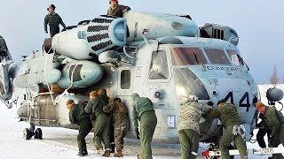 Unloading CH53 Helicopter from C5 Galaxy [upl. by Florine]