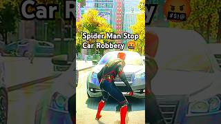 Marvels Spider ManStop Car Robbery gaming spiderman [upl. by Barnard]