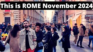 Rome Italy This is Rome Rome Walking tour Rome in November 2024 [upl. by Barret987]