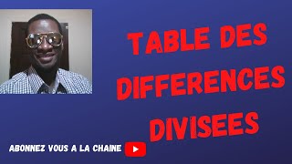 Analyse numérique Interpolation de Newton  Table des différences divisées et exercice [upl. by Scarlet]