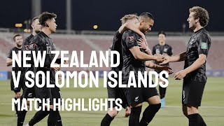 New Zealand vs Solomon Islands  31 March 2022  Oceania Qualifiers Final [upl. by Aivatnohs547]