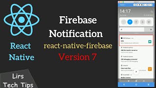 React Native 31 Firebase Notification reactnativefirebase Version 7 [upl. by Htial]