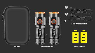 Light up your adventures with the Garberiel EDC Mini Flashlight 2 Pack [upl. by Oznofla52]