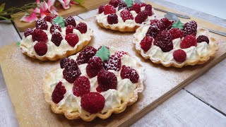 Tartelettes à la framboise et crème mascarpone [upl. by Merry]