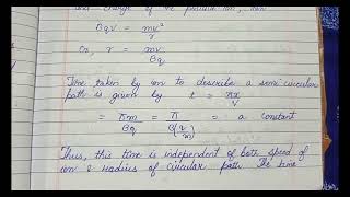 cyclotron complete notes class12 neet jee [upl. by Refinney707]