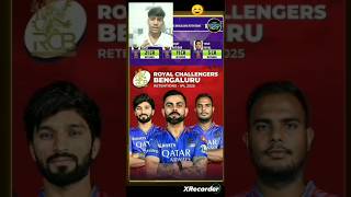 IPL 2025 RCB retention kitne Khiladi youtubeshorts shorts video [upl. by Ahcsrop999]