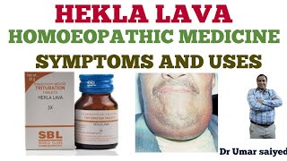 HEKLA LAVA HOMOEOPATHIC MEDICINE SYMPTOMS AND USES [upl. by Stoughton]