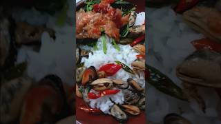 NASI ANGET KERANG BAKAR CABE BAWANG BAYAM REBUS SAMBEL BAWANG❤️ dapurpalupicookingyummytrending [upl. by Liek]