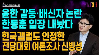 배신자 논란에 대한 한동훈의 답변 ㅣ 압도적 1위 한동훈한국갤럽도 인정한 여론조사 신빙성 [upl. by Fattal]