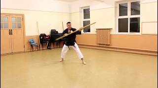 Matayoshi Kobudo Shuji No Kun Bo Kata [upl. by Aleunam]