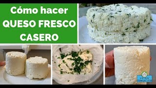 Cómo hacer QUESO FRESCO en casa [upl. by Eelorac]