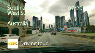 4k driving tour  Southland shopping centre to West Sunshine via Melbourne CBD Australia 17072021 [upl. by Elwin]