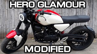 Hero Honda Glamour Modification  Glamour Modified  100 cc bike Modification  Budget Modification [upl. by Moreville]