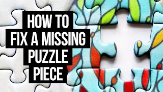 How to Make a Replacement Jigsaw Puzzle Piece [upl. by Sessler]