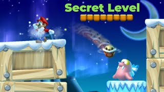 Secret Level Frosted GlacierA Fliprus Lake All Star Coins New Super Mario Bros U Deluxe [upl. by Retnuh]