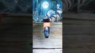 Nine Tail Fox Nail 💅 Art nailart manicure shorts [upl. by Merilyn]