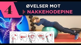 4 Øvelser mot Nakkehodepine [upl. by Yrrej788]