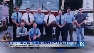 Firehouse Pays Tribute To Fallen Colleague After Shooting [upl. by Anica303]