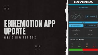 Ebikemotion x35 app update  what’s new for 2023 ebike OrbeaGain cycling [upl. by Ahsemak]