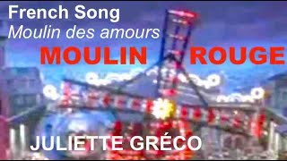 Juliette Gréco Moulin Rouge French Song FrEn Lyrics [upl. by Dalton]