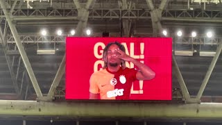 GALATASARAY  ADANADEMİRSPOR SACHA BOEY GOL TRİBÜN ÇEKİMİ [upl. by Thorndike193]