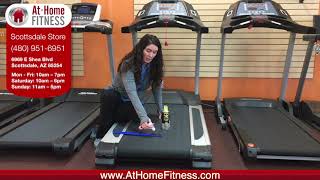 Treadmill Belt Lubrication Guide  Tutorial from AtHomeFitnesscom Scottsdale [upl. by Adamsen767]