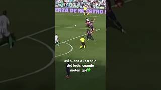 así suena el estadio del betis cuando meten gol💚💚 [upl. by Thorstein307]