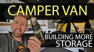 How To Get More Storage  DIY REAR OVERHEAD LOCKER  VW T6 Camper Van [upl. by Milty539]