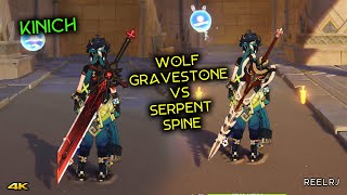 Wolf Gravestone R1 VS Serpent Spine R1 Kinich Weapon Showcase [upl. by Erdnoed]