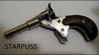 VERY RARE LITTLE SINGLE SHOT FLOBERT PISTOL 22 short or 22 bb cap Pocket Gun [upl. by Ermina]