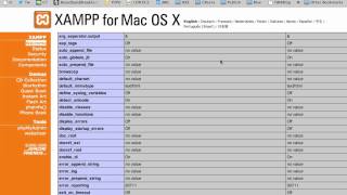 Setting displayerrors variable in the phpini for XAMPP on Macintosh [upl. by Adnar358]