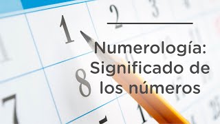 NUMEROLOGÍA SIGNIFICADO DE LOS NÚMEROS DEL 1 AL 9 [upl. by Elpmet]