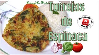 RECETA TORREJAS DE ESPINACA Ricas y económicas [upl. by Alcock347]