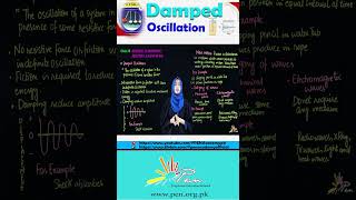 Damped Oscillation I Simple Harmonic Motion and Waves I Chapter 10 I PHYSICS dampedOscillation [upl. by Markman]